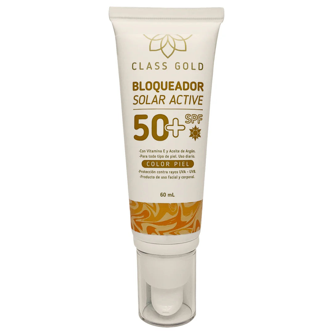 Bloqueador Solar Facial Color Piel Class Gold 60 ml